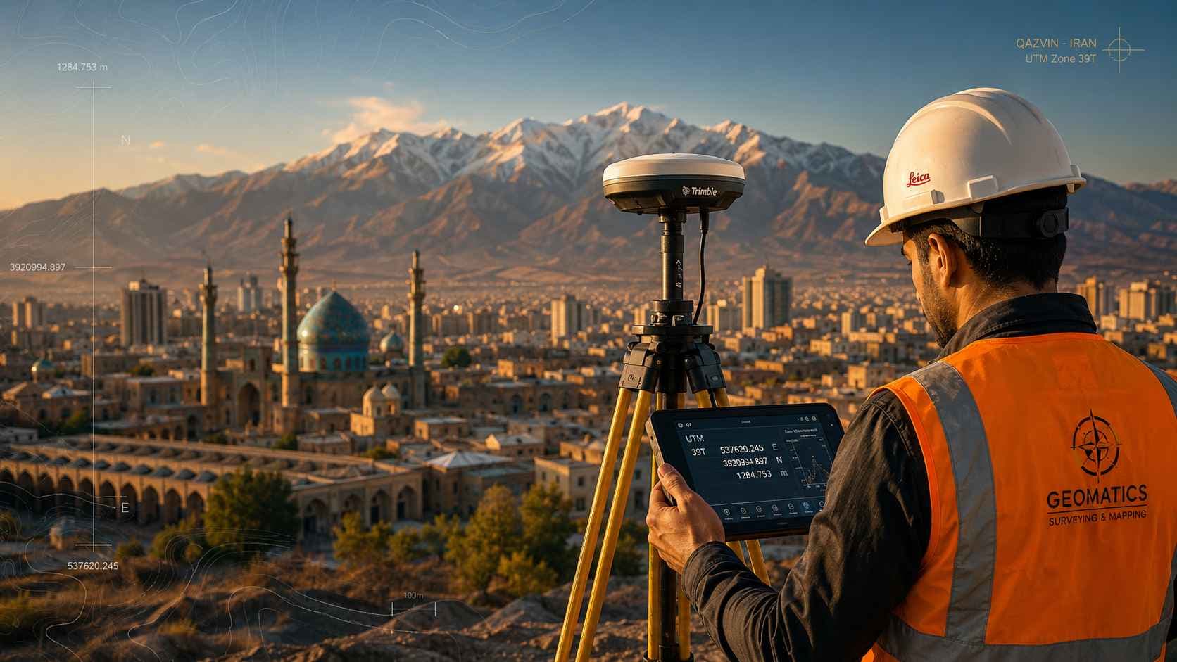 نقشه برداری UTM (یو تی ام) و ثبتی در قزوین