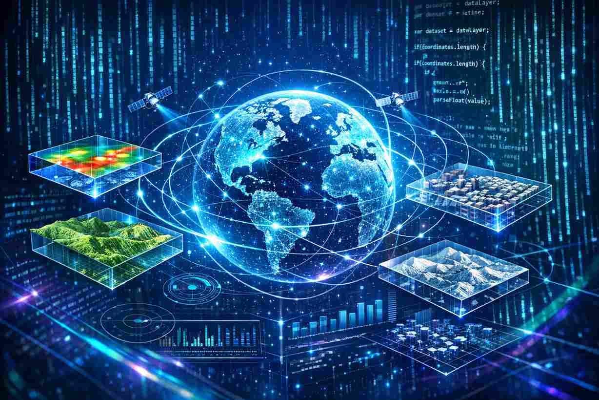 پردازش تصویر در Google Earth Engine | بخش اول: برنامهنویسی JavaScript از متغیرها تا map و filter (راهنمای جامع و گامبهگام)